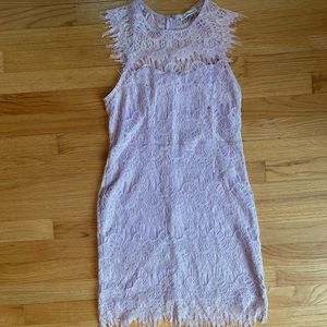 Purple lace dress